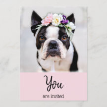 *~* Bulldog Francês Evento Frenchie Fofo Convite