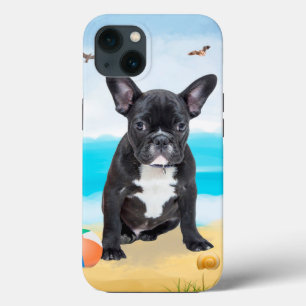 Bulldog Francês na Praia
