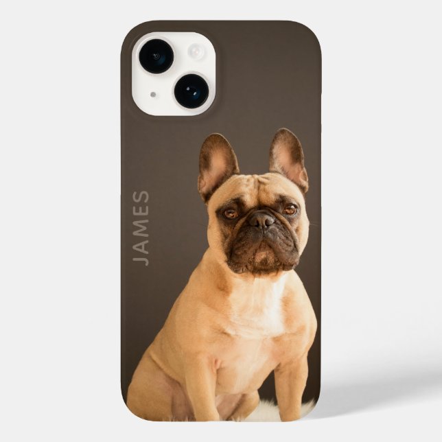 Bulldog Francês Nome Personalizado | Cachorro (Verso)