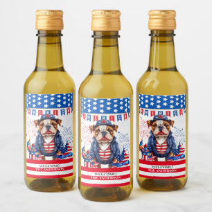Bulldog Happy 4 De Julho Dia Da Independência Da A