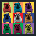 Bulldog Pop-Art Poster<br><div class="desc">Bulldog Pop-Art Poster</div>