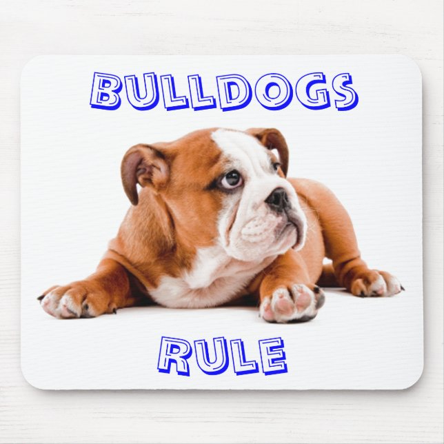 Bulldogs Regra Mousepad (Frente)