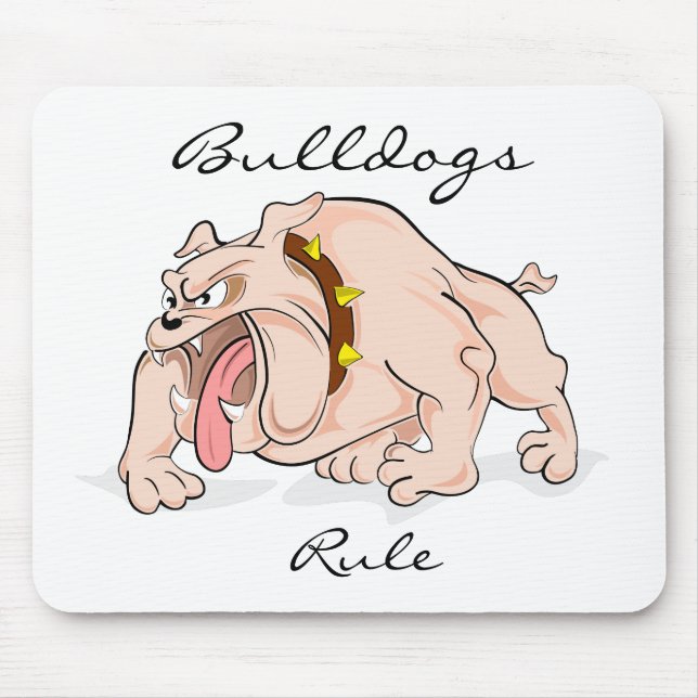 Bulldogs Regra Mousepad (Frente)