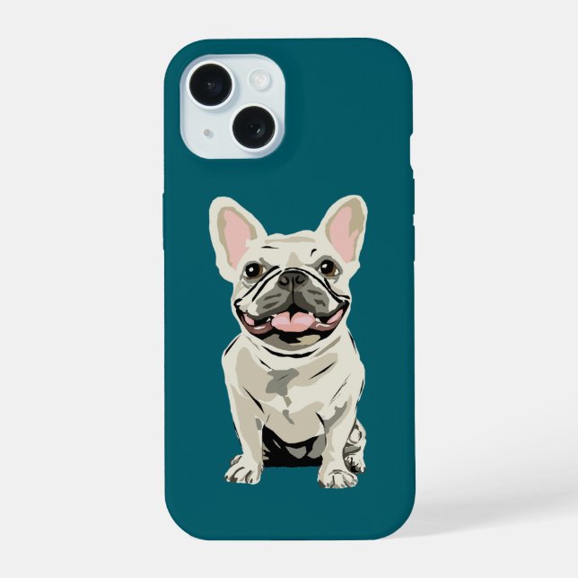 Bulldogue Francês Creme, Eu Amo meu Cachorro (Verso)