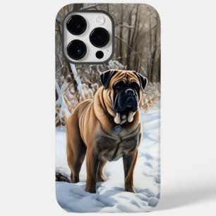 Bullmastiff Deixe Nevar Natal