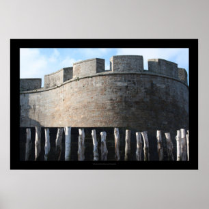 Bulwark Fortifications Santo Malo Brittany Poster