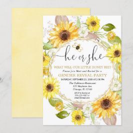 Bumble bee gênero revela convite