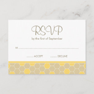 Bumble Bee Honey Chá de fraldas RSVP