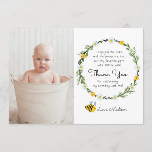 Bumble Bee Pensou Aniversário Obrigado Cartões