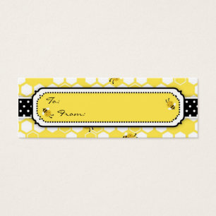 Bumble Bee Skinny Gift Tag