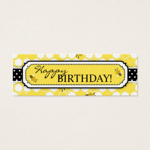 Bumble Bee Skinny Gift Tag 2