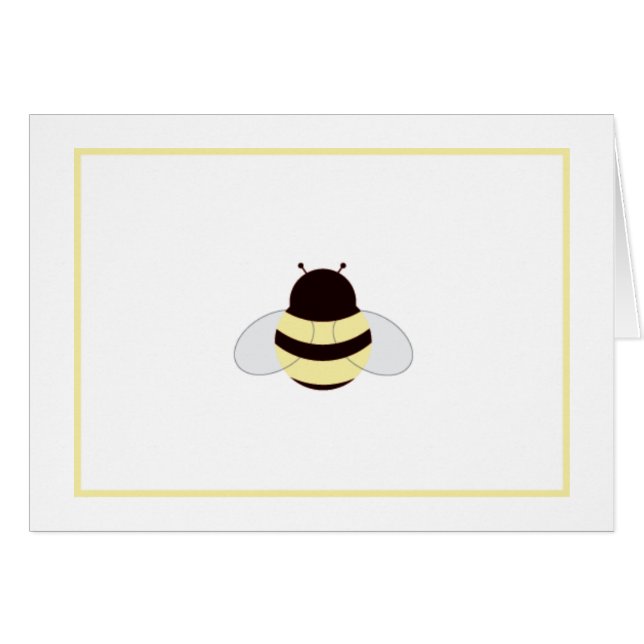 Bumble o cartão da abelha (Frente horizontal)