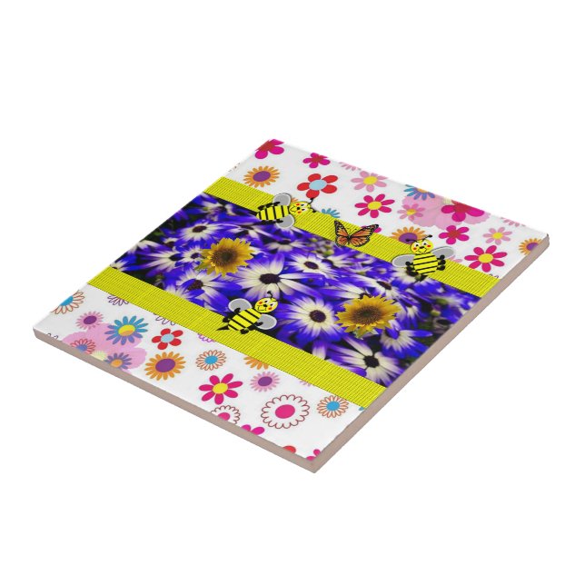 Bumblebee de Azulejo cerâmico (Lateral)