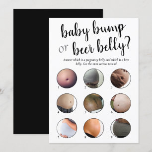 Bump ou Belly de cerveja simples Cartão de Jogo