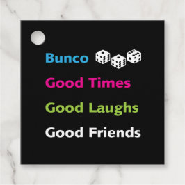 Bunco Dice Times Good Amigos Nome de etiqueta Pres