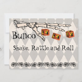 Bunco - Skeleton - Convite Mão