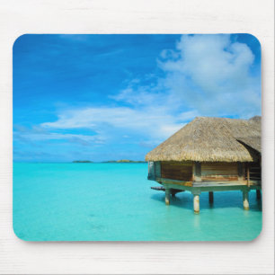 Bungalow de Overwater no mousepad de Bora Bora