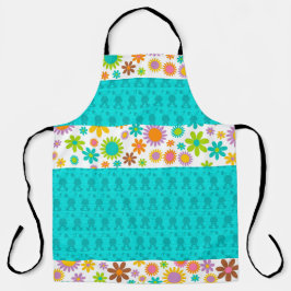 BUNNIAS E FLORES COLORIDAS DO AQUA EASTER