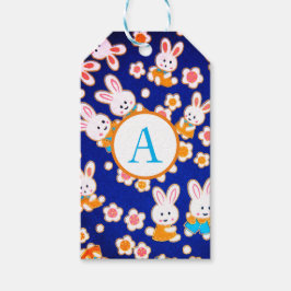 BUNNIAS E FLORES JAPONESAS DE Etiqueta de Presente