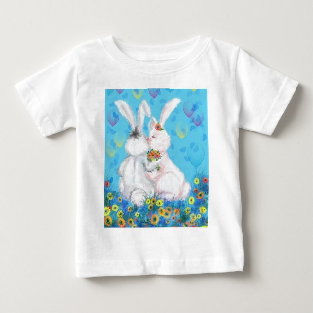 Bunnies Baby T-Shirt Love (Frente)