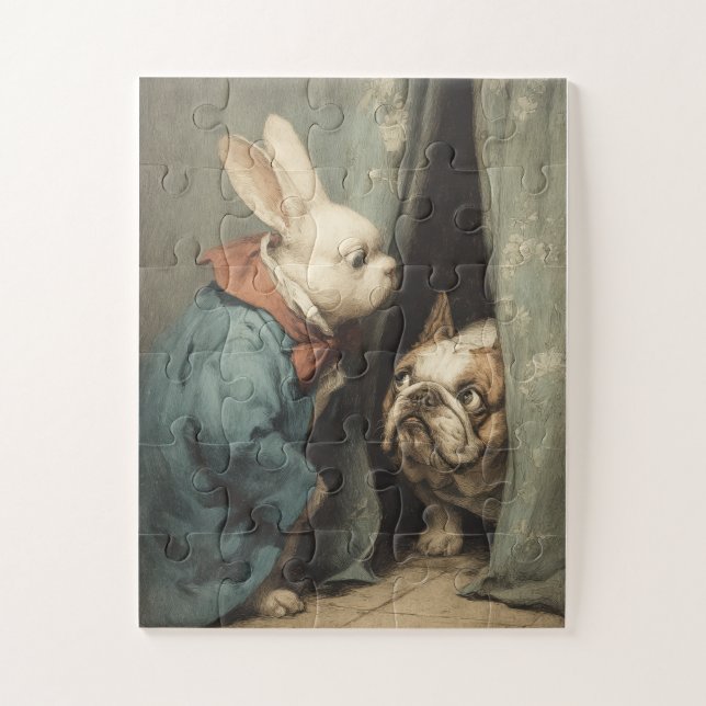 Bunny & Bulldog - Quebra-cabeça do Storybook (Vertical)