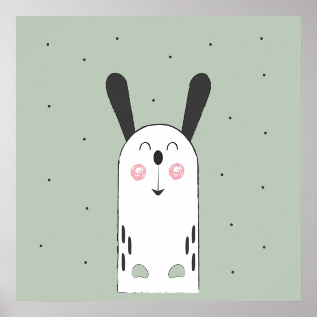 Bunny Cartoon Kids Poster (Frente)