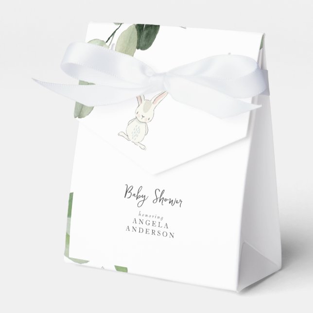 Bunny Chá de fraldas Obrigado Caixa Favorável (Frente)