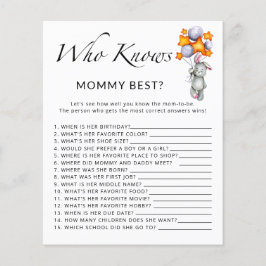 Bunny chá de fraldas que conhece o melhor jogo da