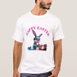 Bunny DJ Páscoa Ovo Turntable Mens T-Shirt