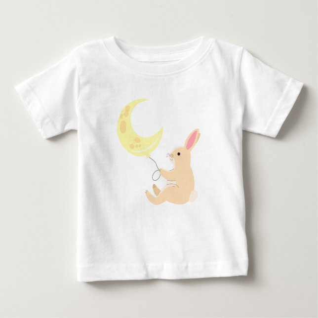 Bunny & Moon Baby T-Shirt (Frente)