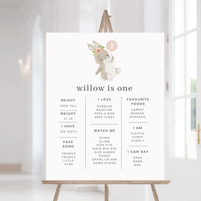 Bunny Pink Balloon - Poster (Criador carregado)