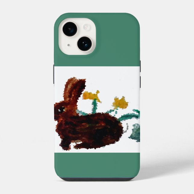 Bunny Rabbit Daffodils Primavera (Verso)