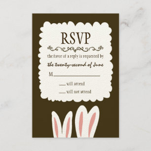 Bunny Rabbits Wedding RSVP