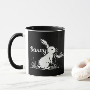 Bunny Sketch – Hand Drawn Rabbit - caneca