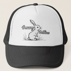 Bunny Sketch – Hand Drawn Rabbit Illustration boné