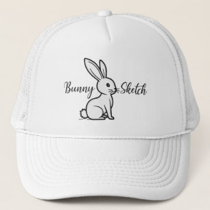 Bunny Sketch – Hand Drawn Rabbit Illustration boné
