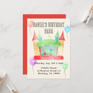 Bunt House Birthday Bash Convite de festas