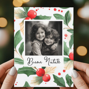 Buon Natale Cartão de Natal Arte Festiva de Azevin