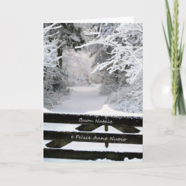 Buon Natale Cartão de Natal Italiano