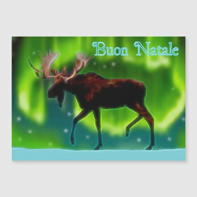Buon Natale - Luzes do Norte Moose (Frente)