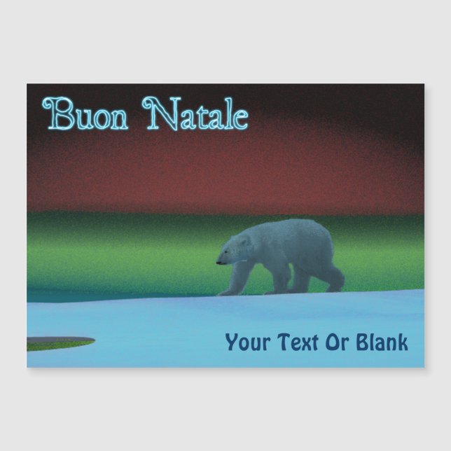 Buon Natale - Urso Polar das Luzes (Frente)