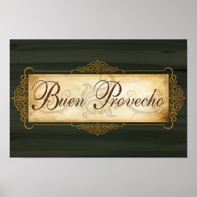 Buon Provecho decor poster (Frente)