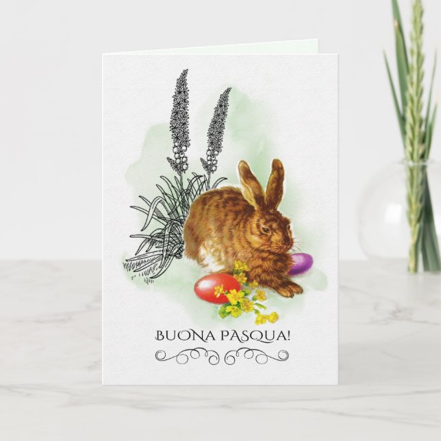Buona Pasqua. Cartões de páscoa em italiano (Frente)