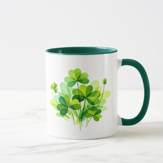 Buquê Botânico de Trevo Caneca do Dia de São Patrí (Direita)
