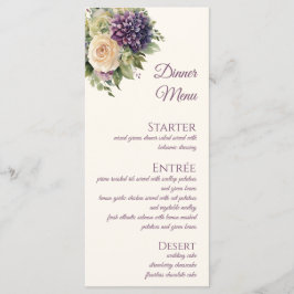 Buquê-Casamento de Flor Roxo-Aquarela - Menu
