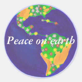 Buquê da Terra - Paz nos adesivos da Terra