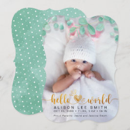 Buquê de Aqua e pontos saudação anúncio do bebê do