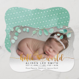 Buquê de Aqua e pontos saudação anúncio do bebê do
