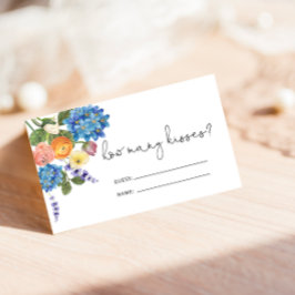 Buquê De Aquarela Adivinha Quantos Cartões De Beij