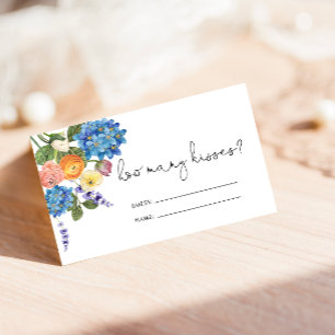 Buquê De Aquarela Adivinha Quantos Cartões De Beij